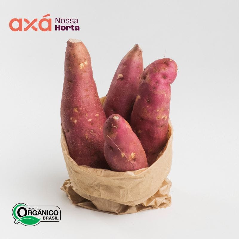 Batata Doce Orgânica 600g Nossa Horta Axá Organicos 